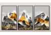 Image of Bộ 3 tranh canvas “Núi Vàng” TGT0346